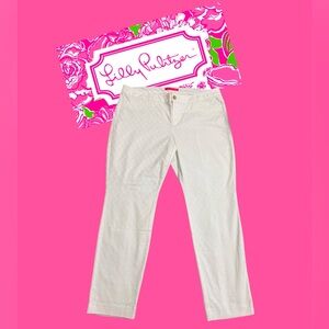 Lilly Pulitzer KELLY SKINNY ANKLE PANT White Size 16